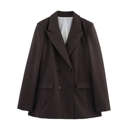 Women's Formal Suit: Blazer and Tailored Trousers - Elegant Look for Work, Events, and Office Wear