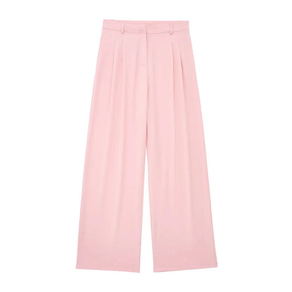 Women's classic vest and wide-leg pants set