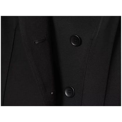 Black Tailored Blazer Dress for Women Elegant Minimalist