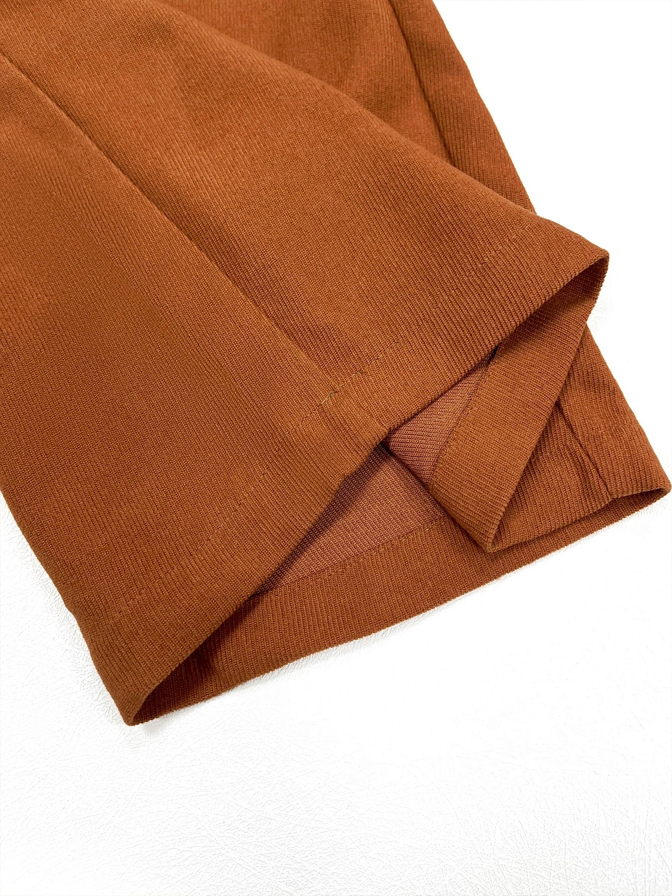 Women's Wide-Leg Corduroy Trousers with a High Waist, Elegant and Comfortable