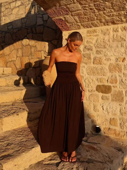 Women's Strapless Maxi Dress