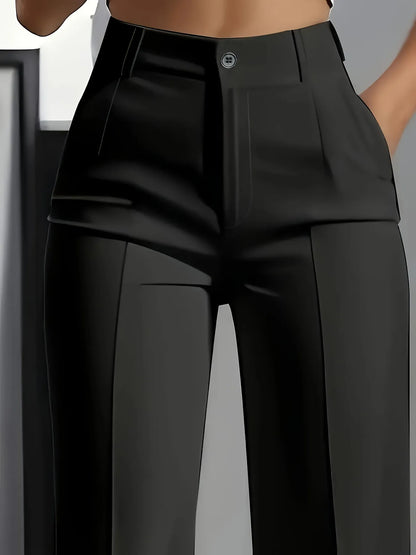 Women's Tailored Wide Leg Dress Pants with High Waist, Premium Fabric