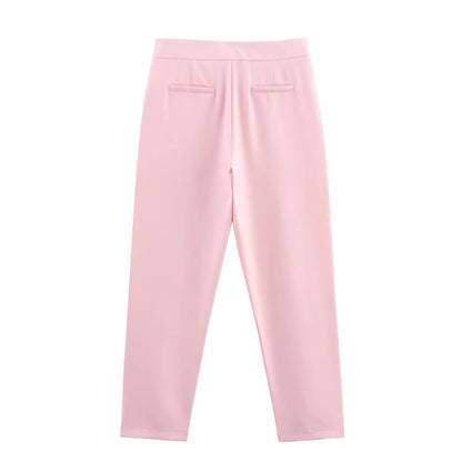 Women's Formal Suit: Blazer and Tailored Trousers - Elegant Look for Work, Events, and Office Wear