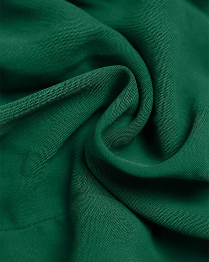 Elegant women's jumpsuit with a V-neck, 3/4 sleeves, defined waist, and wide legs