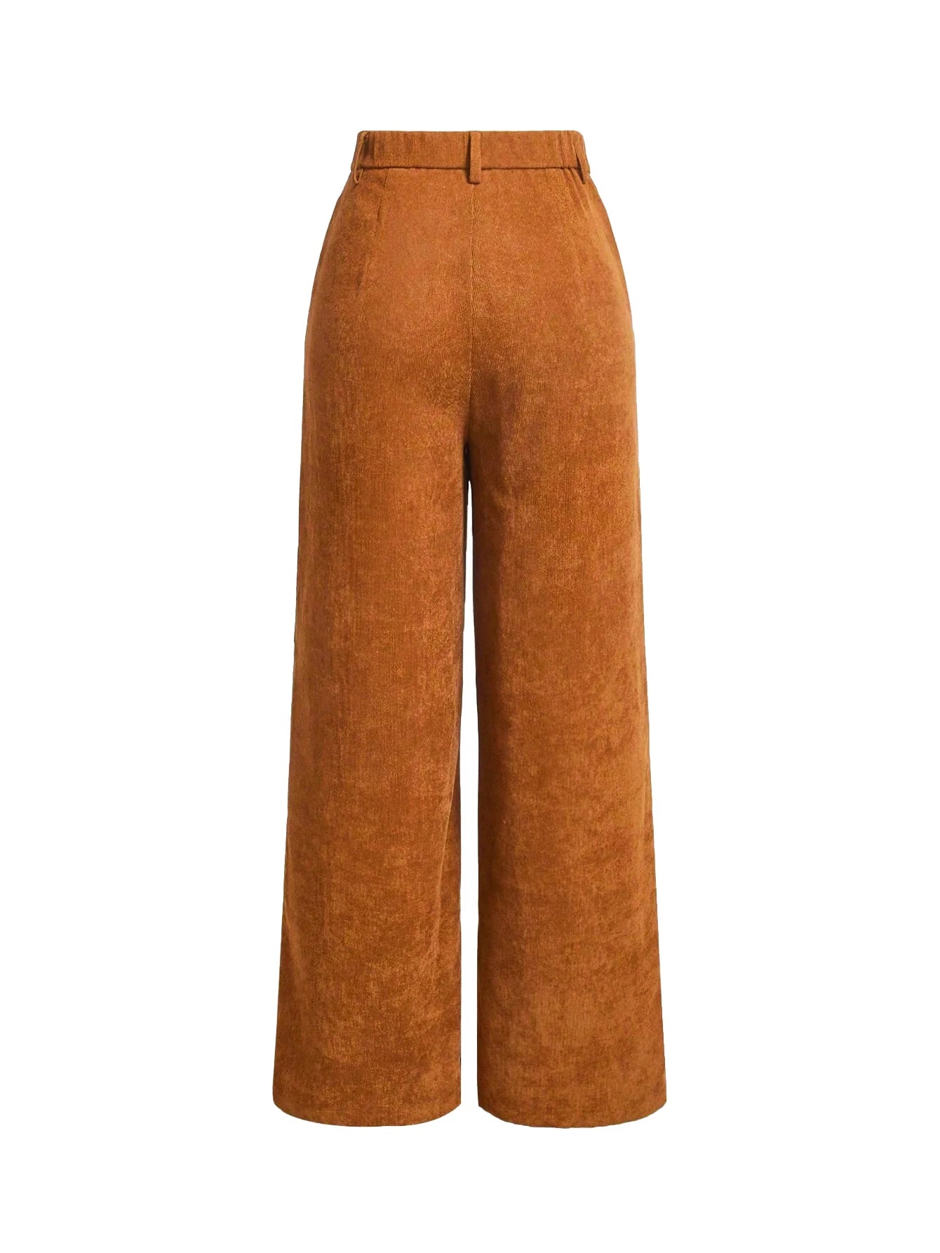 Women's Wide-Leg Corduroy Trousers with a High Waist, Elegant and Comfortable