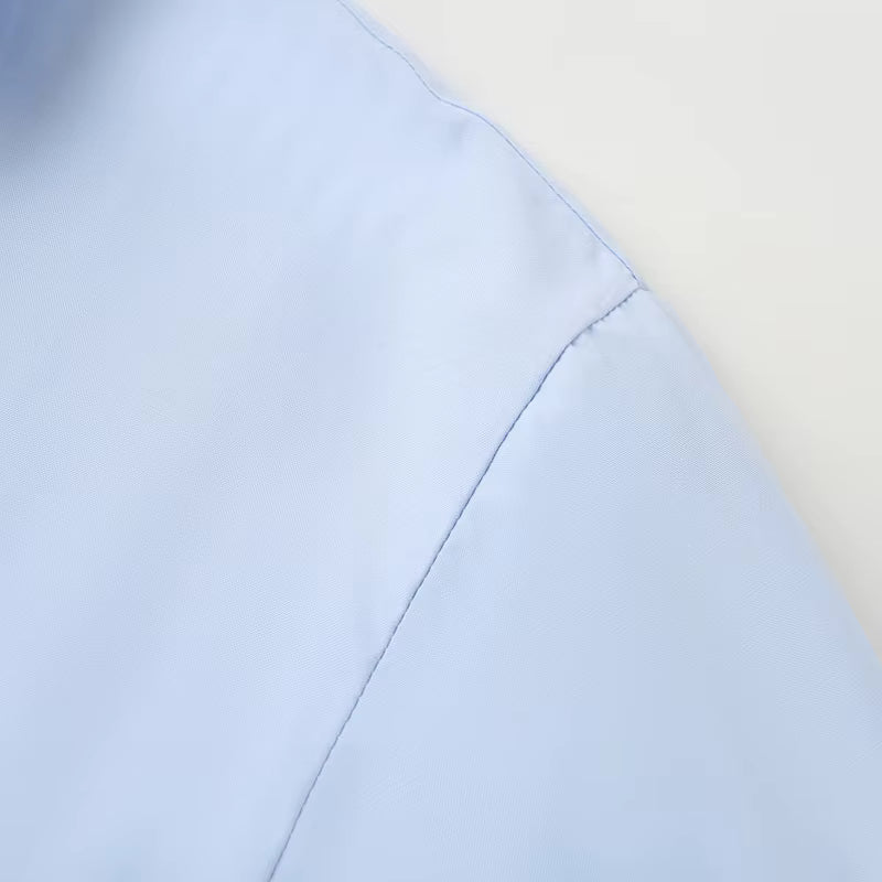 Women's Striped Casual Elegant Shirt, Button-Down Dress Shirt, Long-Sleeved Striped Blouse