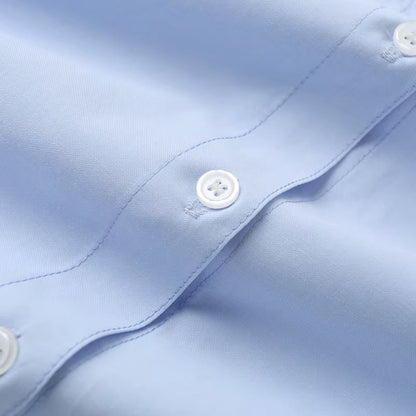 Women's Striped Casual Elegant Shirt, Button-Down Dress Shirt, Long-Sleeved Striped Blouse